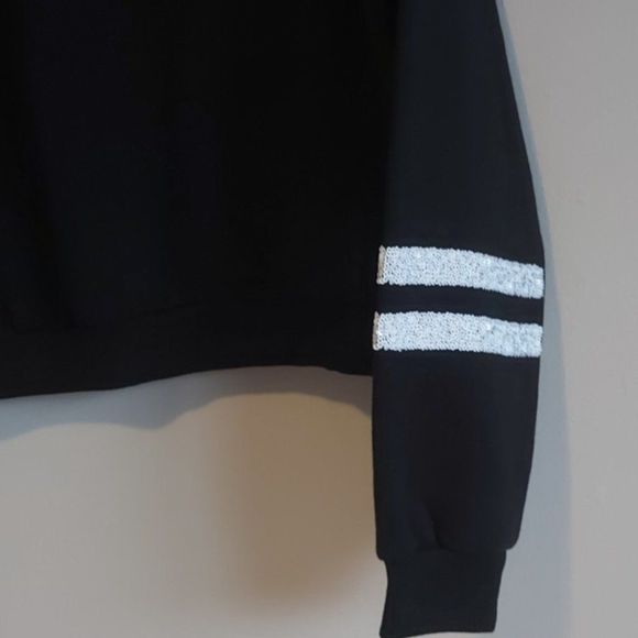 Forever 21 Black Chill Sweater Sweatshirt M - Picture 7 of 9